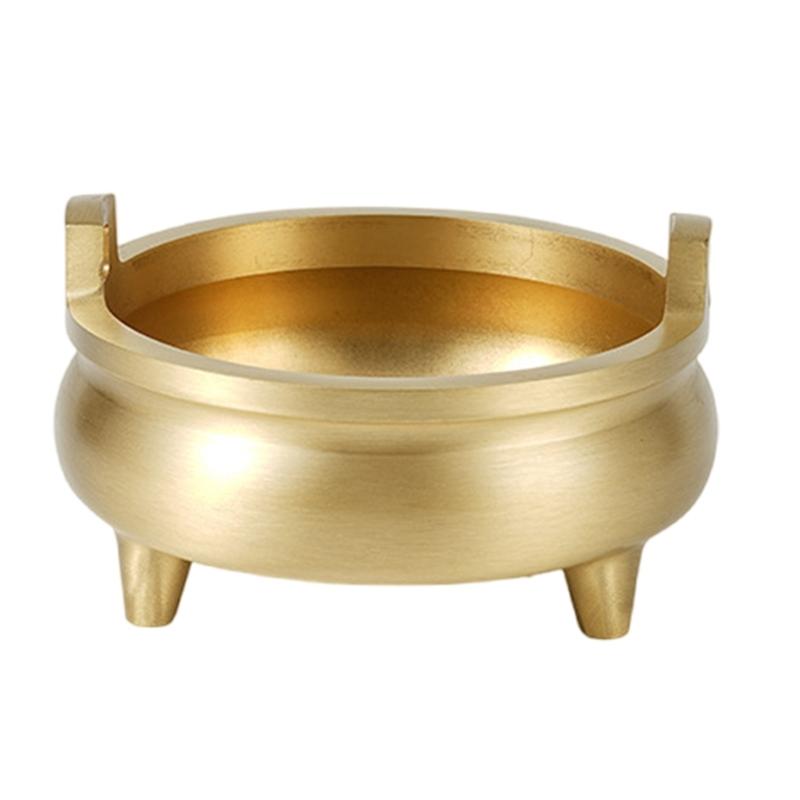 

Elegant Brass Incenses Burners with Tripod Base Censers for Religious Ceremonies Home Worship Setting for Prayer
