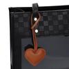 [tonecraft] heart bag charm simple orthodox Popularity Fashionable cute microfiber leather Puni Puni (camel)