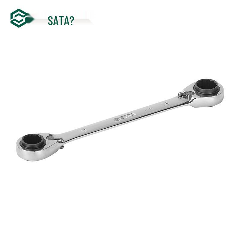 SATA 4-in-1 Double-Ended Ratchet Wrench