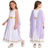 Girls Halloween Carnival Ancient Greek Roman Athena Goddesses Princess Queen Costume Greece Beauty Toga Worship Choir Dress Robe