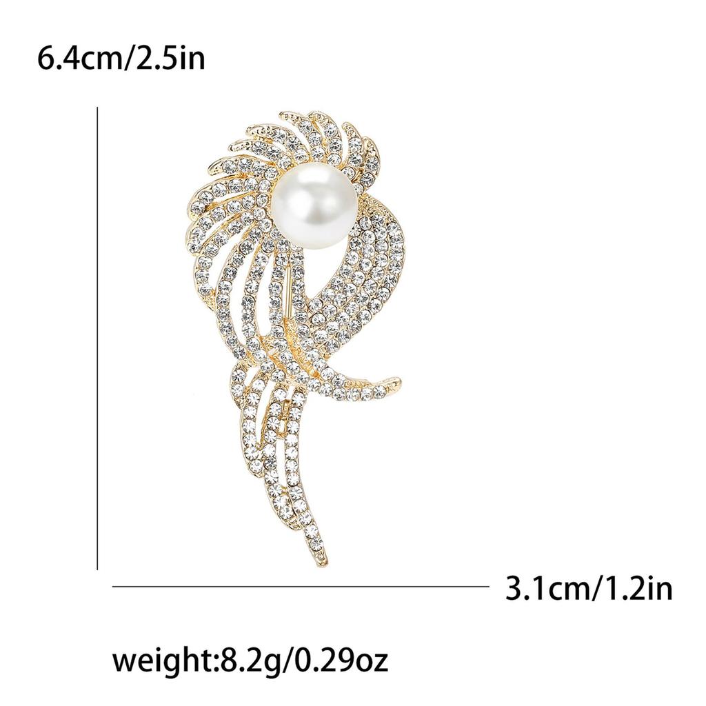 High-End Floral Brooch: Elegant Women's Corsage Pin for Suits