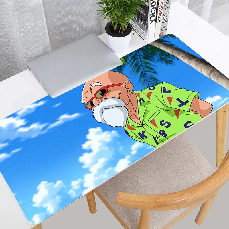 DBZ Mouse Pad Gamer Keyboard Desk Dragon Ball Master Roshi Anime Mouse Mat Large Gaming Accessories Laptop HD Mousepad 600x300x2mm