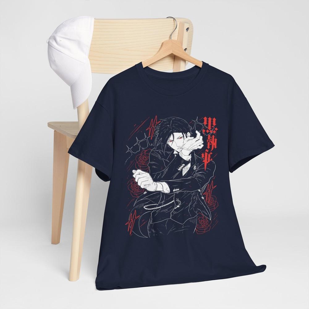 Sebastian Michaelis Tshirt Black Butler Shirt Ciel Phantomhive Shirt All Size M
