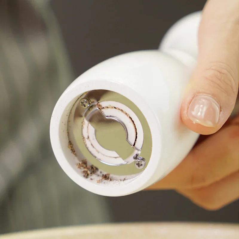 6" Manual Pepper Grinder Oak Wood Salt And Pepper Mills Spice Salt Shakers With Adjustable Ceramic Grinder Kitchen Cooking Tools