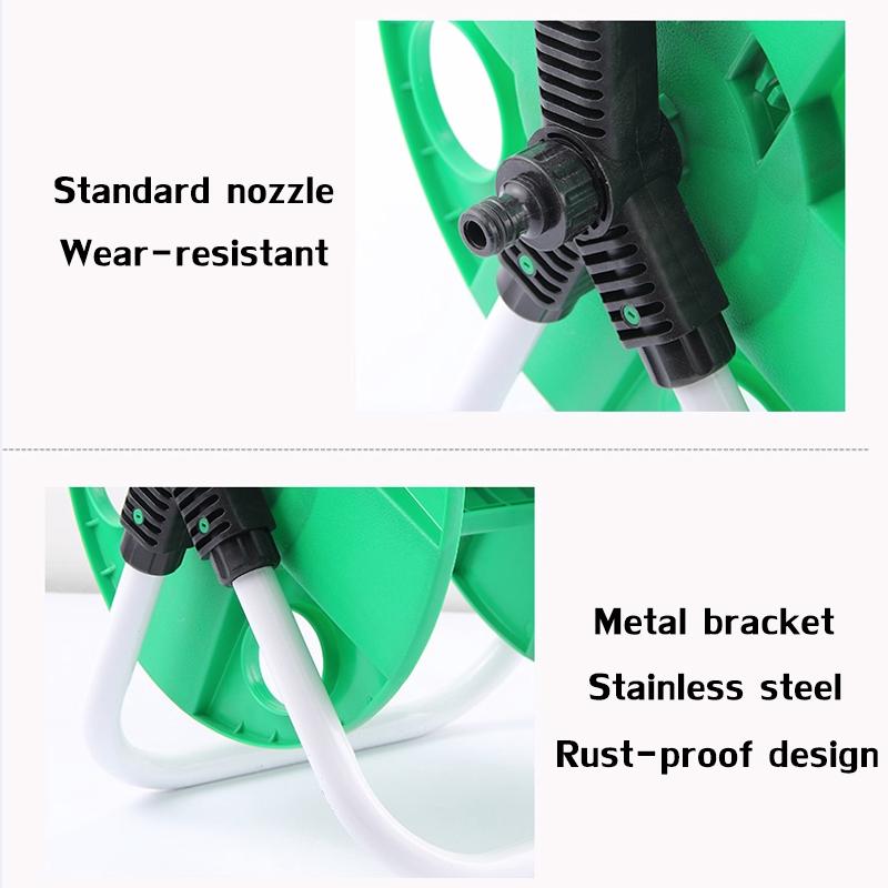 New Portable Hoses Reel Garden Wall Mount 10-45M 1/2 Cart Water Pipe Storage Car Washer Pipe Exclude Winding Tool Rack Holder Garden