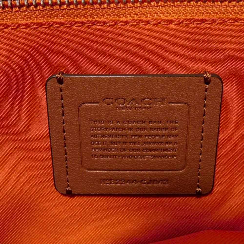 Used 9726 Interior Messenger Bag CJ843 7921 Current C Mark C Logo Cross Grain Signature Orange Men's from Japan
