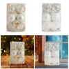 Elegantes ABS-Weihnachtskugel-Ornamente Set Bruchfeste Kugeln für Weihnachtsbaum Hochzeit Haus Innen Dekoration