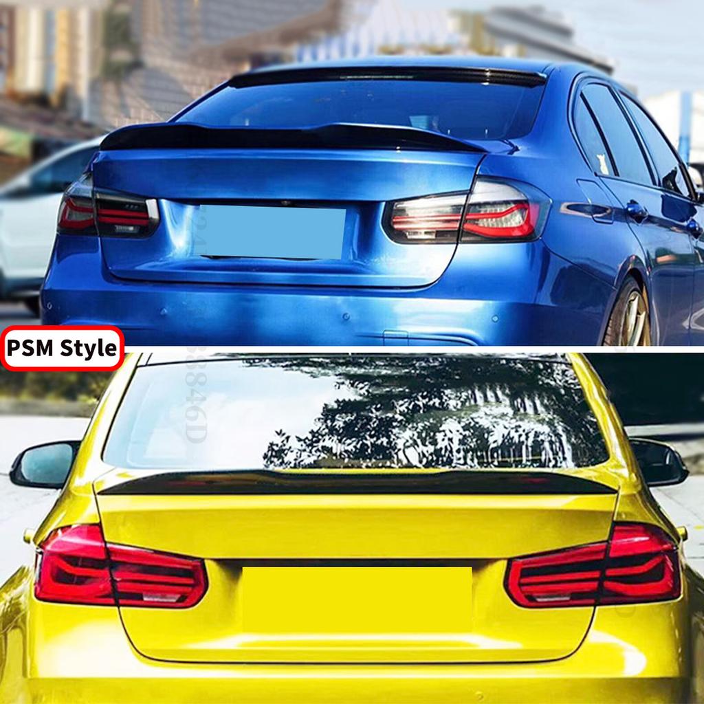 Racing Rear Wing Spoiler Tuning Accessories For BMW 3 Series F30 F31 2013-2018 M4 MP PSM Style Refit Trunk Lip Tail Trim Styling