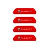 4PCS Car Door Sticker Safety Warning Reflective Mark For Peugeot 408 4008 308 3008 Rifter 5008 508 2008 208 301 RCZ 106 107 205