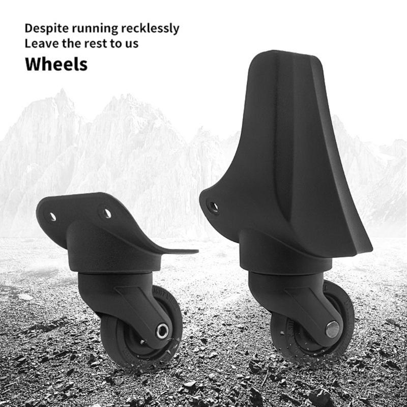 4pcs Universal Suitcase Replacement Wheels 360 Degree Rotating Design Luggage Spare Parts For Smooth Travel Adventures