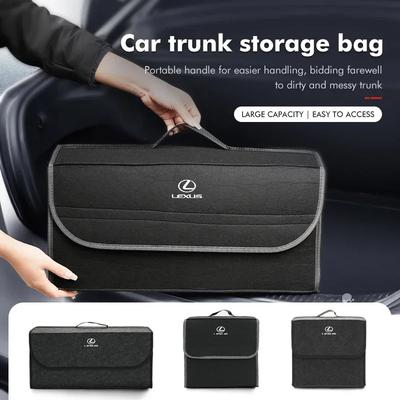 Car Folding Storage Bag Trunk Felt Organizer Multiuse Tool Box For CT ES GS NX IS250 CT200h IS300h ES300h ERX400h NX300h