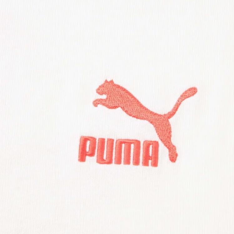 Puma Swxp Dancemania Loose-Fit Logo Print Round Neck Short Sleeve T-Shirt Women Tops White 626862-65