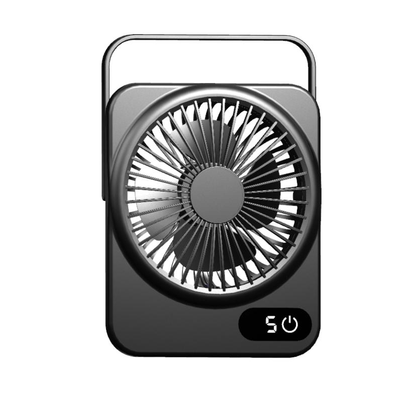 

Ультратихий настольный USB-вентилятор, 5 скоростей, регулируемый угол наклона, подходит для персональных охлаждающих вентиляторов в домах и офисах чёрный