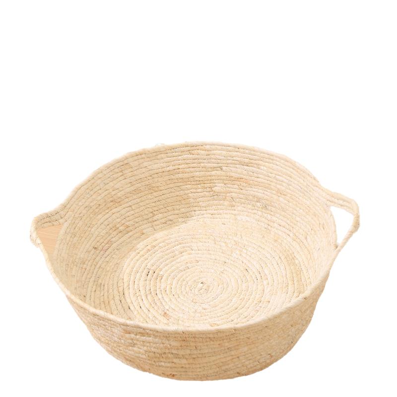 

Дышащее плетеное гнездо для кошки из травы с подстилкой из кукурузных листьев для всех сезонов, товары для питомцев StyleF,S