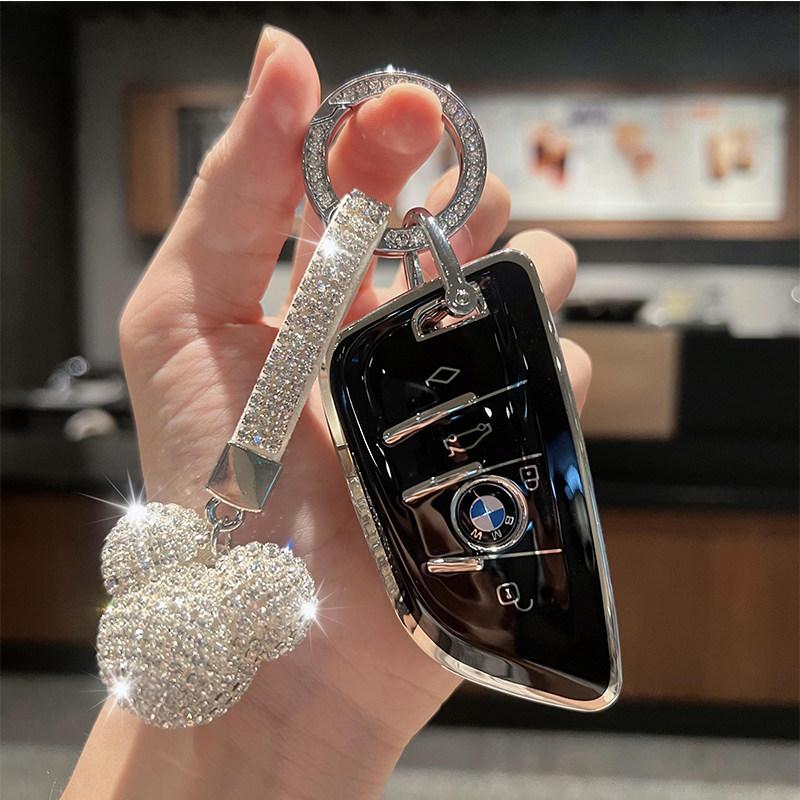 BBKC8 For BMW 1 3 5 7 Series X1 X3 X4 X5 F10 F15 F16 F20 F30 F18 F25 M3 M4 E34 Key Case Cover Alloy Shell Holder Keychain Accessories