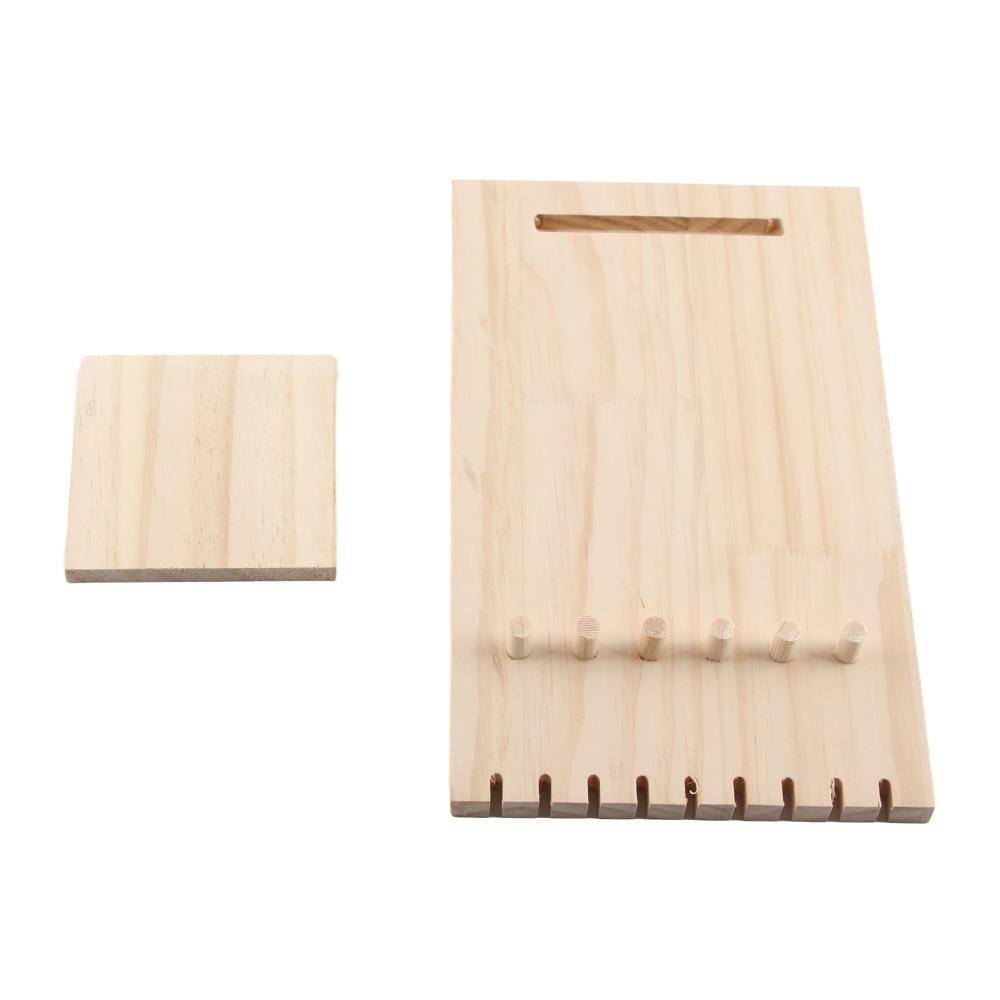 9-slot Jewelry Display Stand Wooden Earring Organizer Jewelry Storage Necklace Holder  Desktop