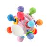 Baby Double Sided Soft Rubber Toothpaste Manhattan Bell Toy Baby Puzzle Grasp Exercise Rattle Atomic Hand Grasp Ball