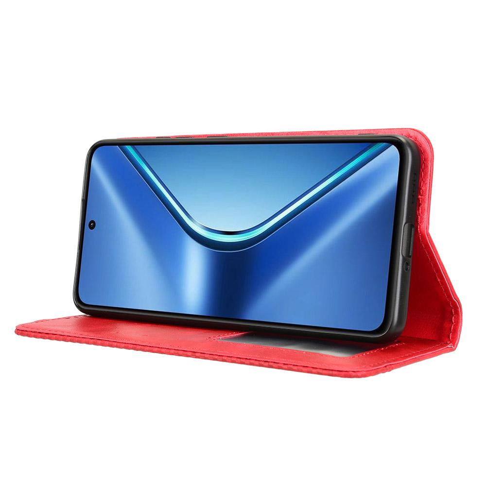 For Oppo K13 5G Leather Case Wallet Stand Retro Texture Phone Cover