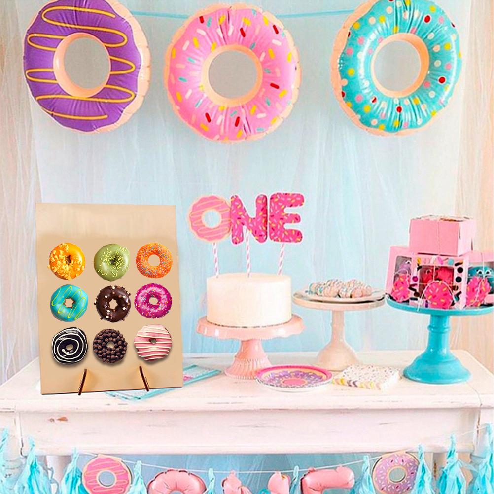 2pcs Wooden Donut Stand Wedding Party Decor