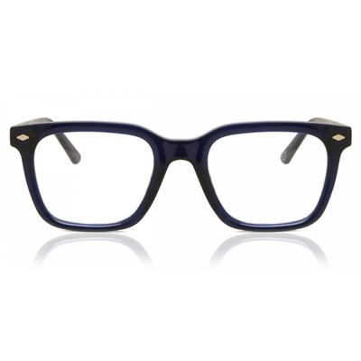 Lunettes de vue Mode Unisexe Smartbuy Collection Philippe Jsv 285 004 Carrées Cerclées Bleu Foncé Brillant