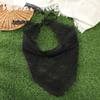 AWAYTR Summer White Woven Floral Lace Hair Scarf Wraps Women Retro Triangle Headscarf Hat Travel Photo Headband Hair Accessories