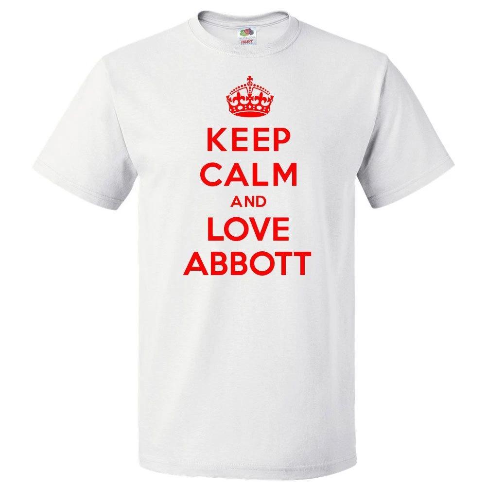 Keep Calm and Love Abbott T shirt Funny Tee 2XL