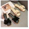 2024 New Thick Sole Elevated Shoes Women's Summer Versatile Indoor and Outdoor Shoes Casual Slippers