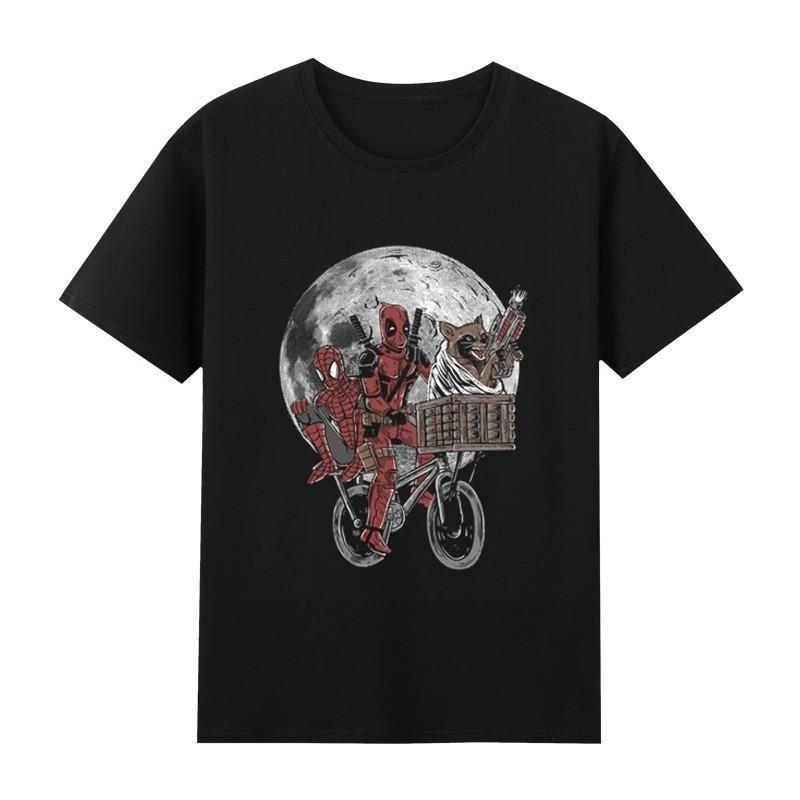 2026 Marvel Deadpool Unisexs trendy movie print Tshirt 100 pure cotton roundneck summer shortsleeved Tshirt XL