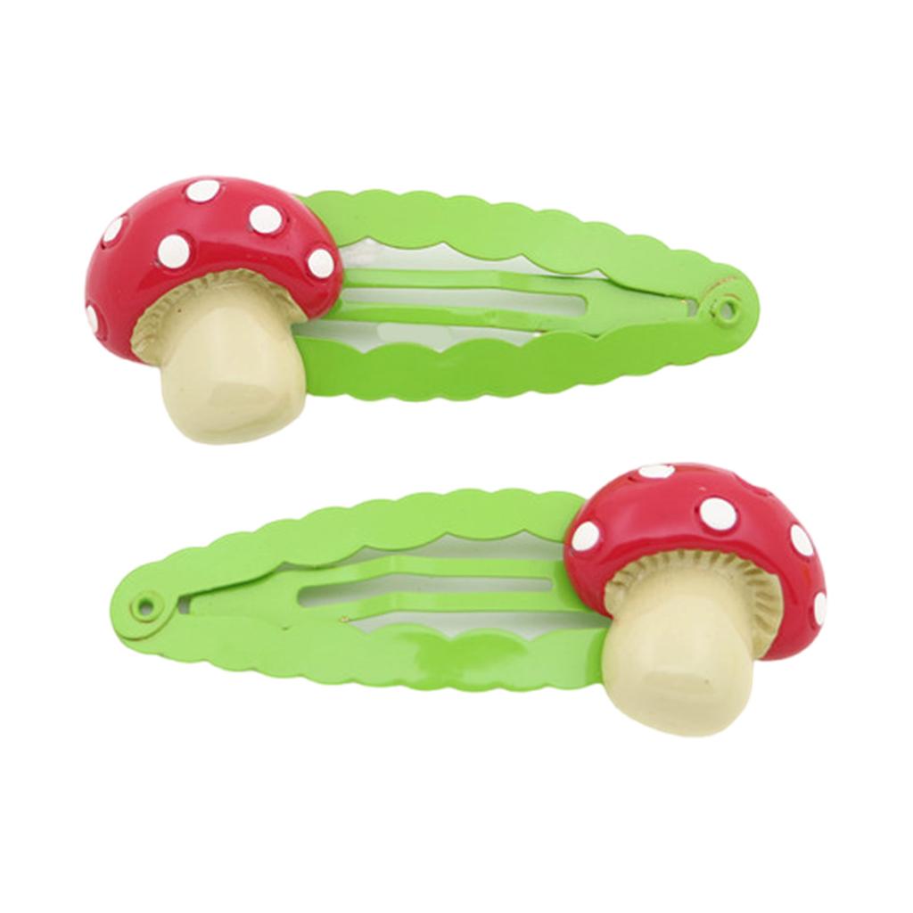 Girls Hair Clip Mushroom Women Kid Hairgrips Butterfly Headdress Barrettes Snail Shape Sweet 2000s Girls Hairpins
