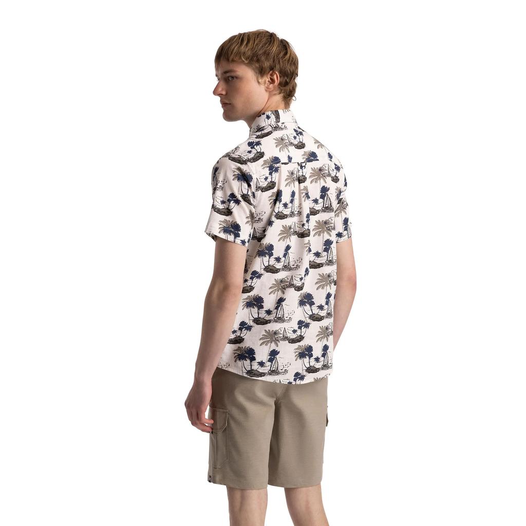 TRESPASS Camicia Casual Intrecciata da Uomo Frantom