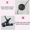 Foot Pedal Switch UV LED Nail Lamp 5W Power Nail Drying Light Gel Polish Curing Lamp  DIY Manicure