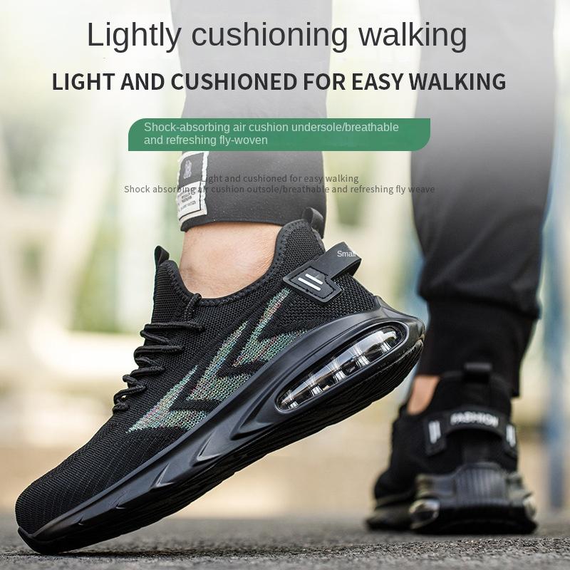 Arbeitsschuhe Herren Anti-Quetsch- und Durchtrittssicher Luftpolster Leicht Stahlkappe Sicherheitsschuhe Arbeitsschuhe