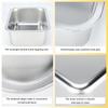 Thickened Rectangle Dog Water Bowl Anti Tip Design Large Breeds Durable Chew Resistant Large Capacity
