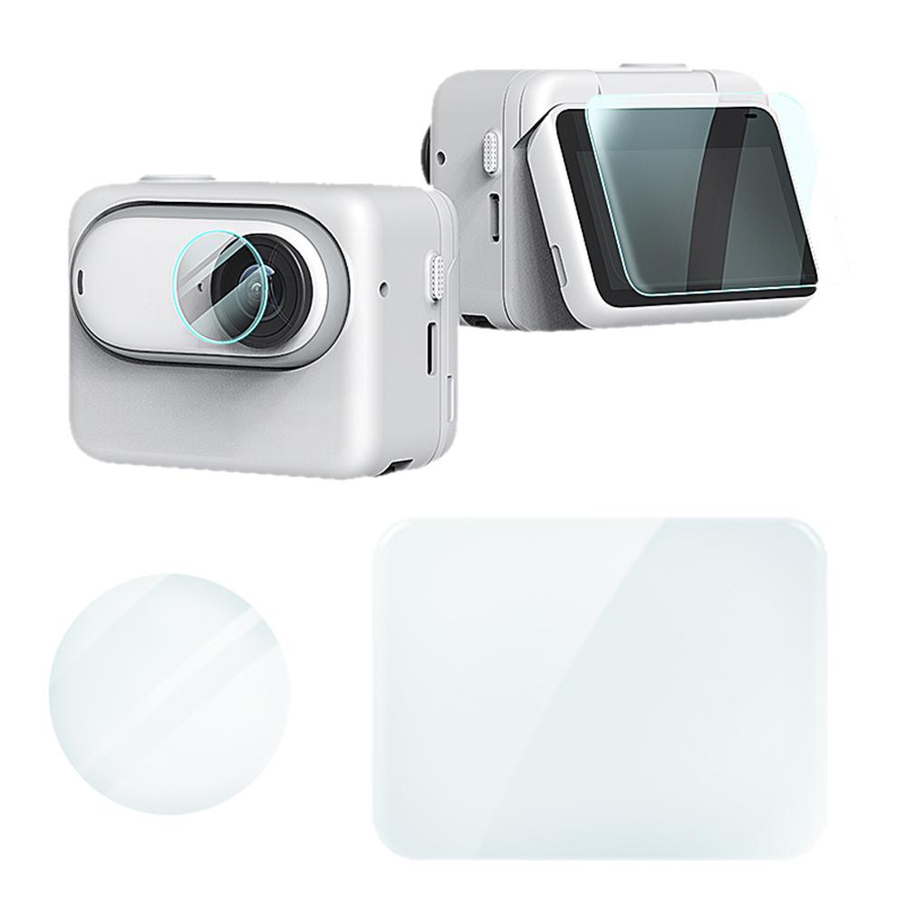 Camera Glass Screen Protector 9H Hardness Screen Protector Anti-scratch Waterproof for Insta360 GO 3