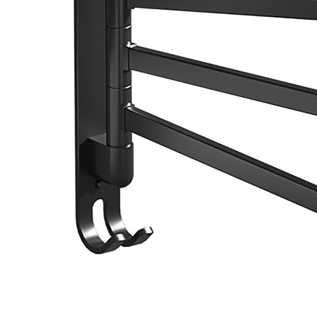 Swivel Towel Racks Stainless Steel Punch Free Wall Mount 5 Arms Rotation Towel Hanger Holder for
