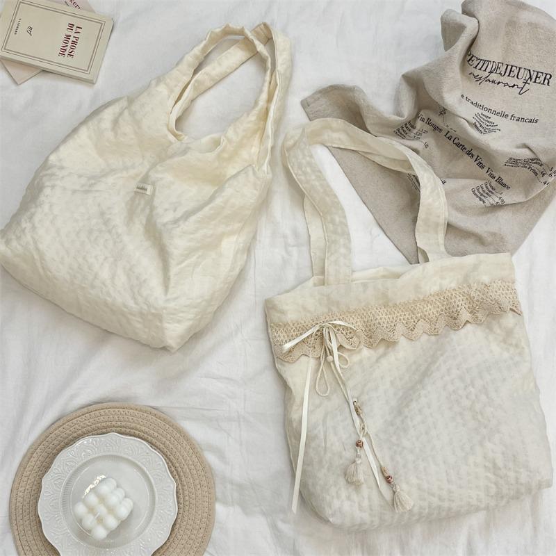 5 Premium Sense Large Capacity Armpit Bag Work Women's Bag Student Canvas Shopping Bag Shoulder Bag Handbag