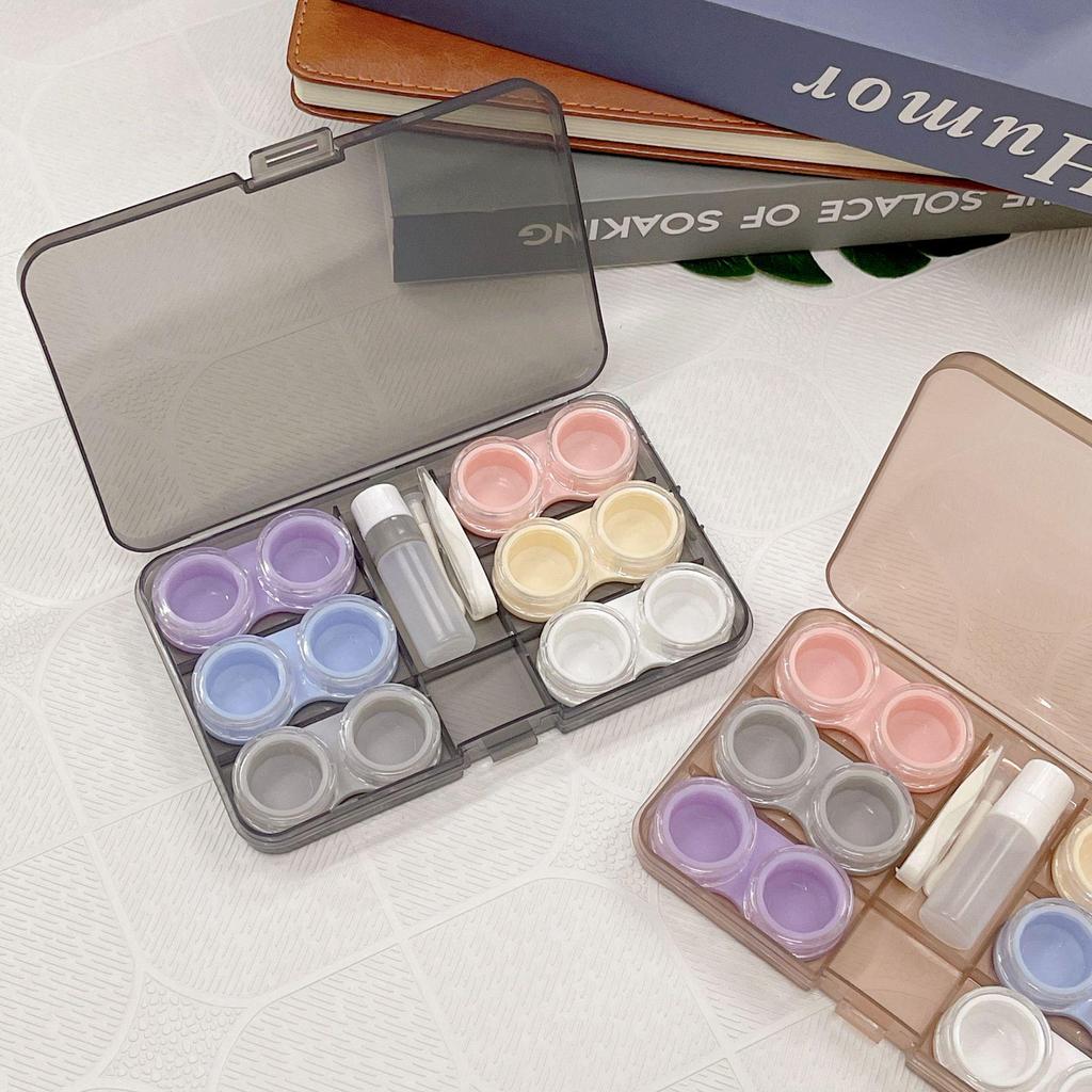 New Fresh Style Transparent Contact Lens Cases - Set of 6 Pairs