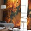 Chrysantheme Blume Sheer Vorhänge für Wohnzimmer Schlafzimmer Tüll Vorhang für Küche Voile Vorhang Blind Panels