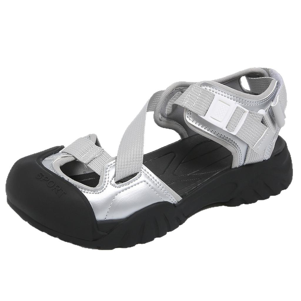 Casual Women's Shoes 2025 New Sports and Leisure Fashion Bag Head Sandals Wear Soft-soled Beach Shoes Casual Sandals Women