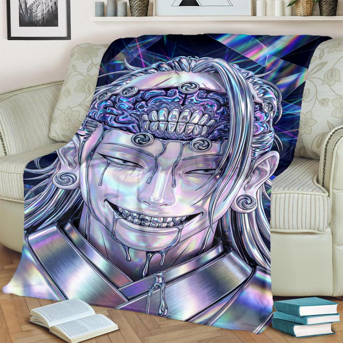 

Jujutsu Kaisen Warm Blanket Comfortable Flannel Print for Bedrooms, Sofas, Beds, Chairs, Picnics, Travel 75x90cm