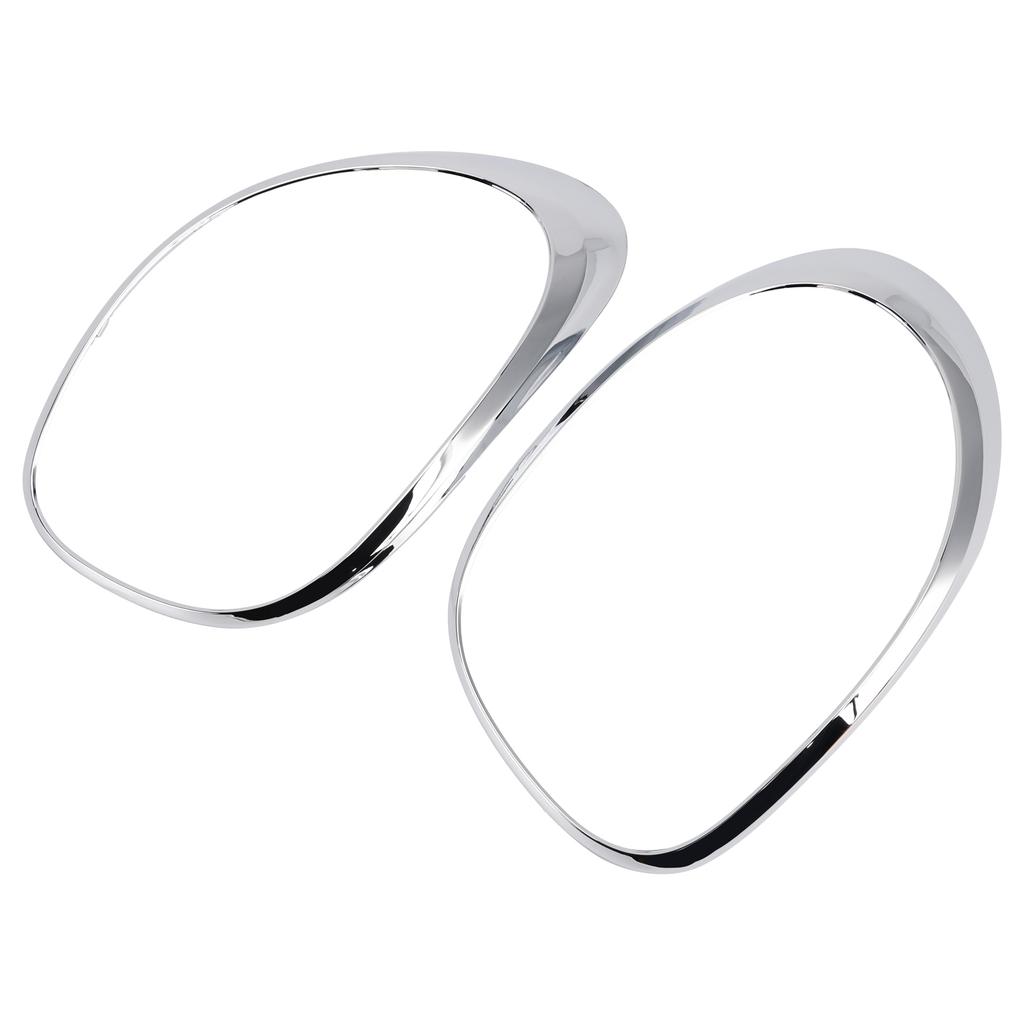 Links+Rechts Hinten Rücklicht Lampen Zierring Für Fiat 500L 2014-2020 Chrom