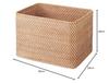 MUJI Stackable Rattan Rectangular Basket, Large (V) Approx. 36cm W X 26cm D X 24cm H 47381313 Basket