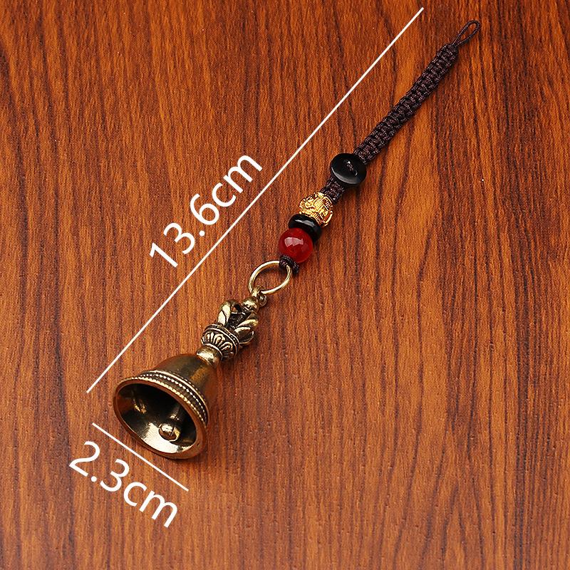 

Антикварные латунные колокольчики, Культурные подвески для брелоков, Креативные автомобильные аксессуары