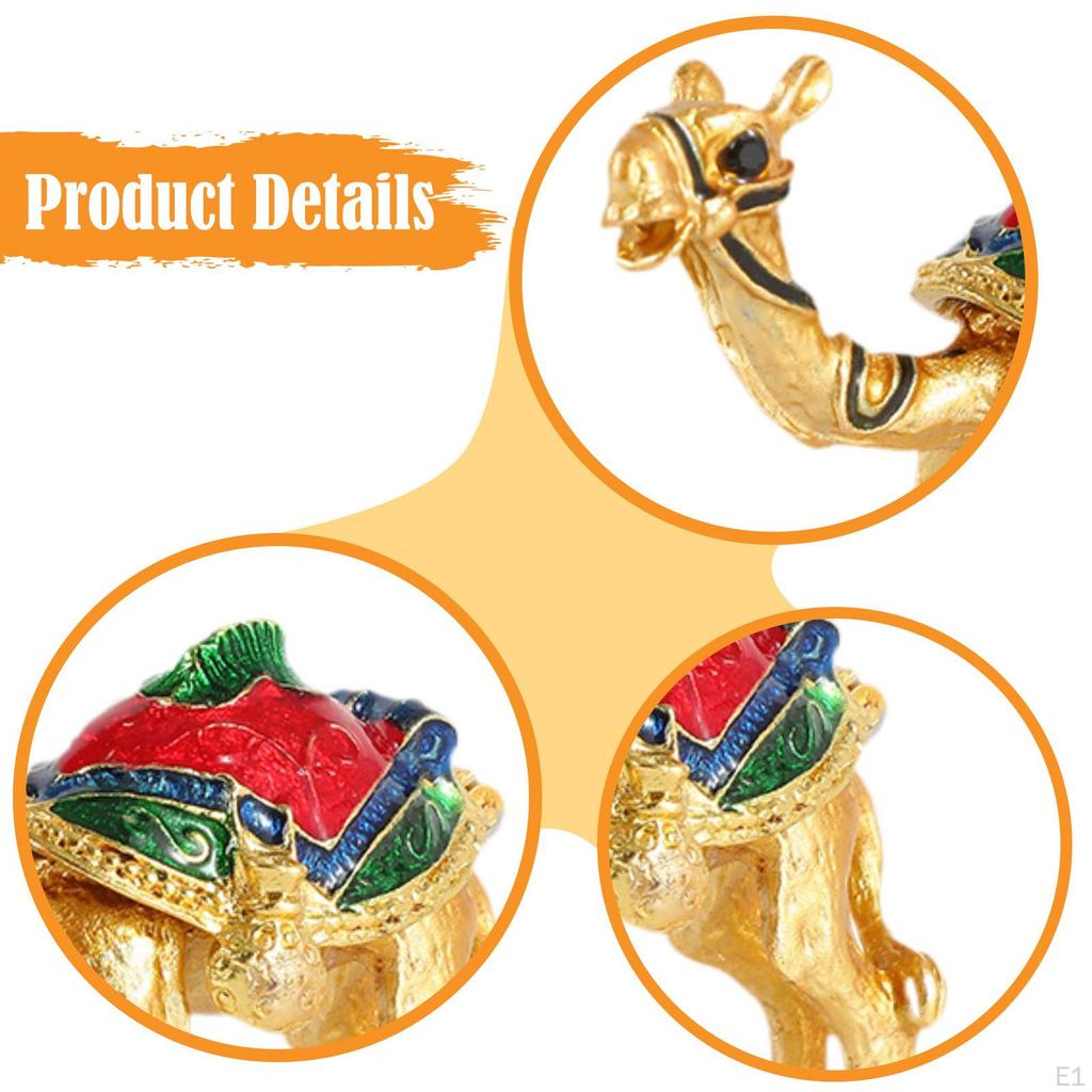 Figurine Animal Trinket Jewelry Box Crafts Collectible Tiny for Women and Girls Organizer