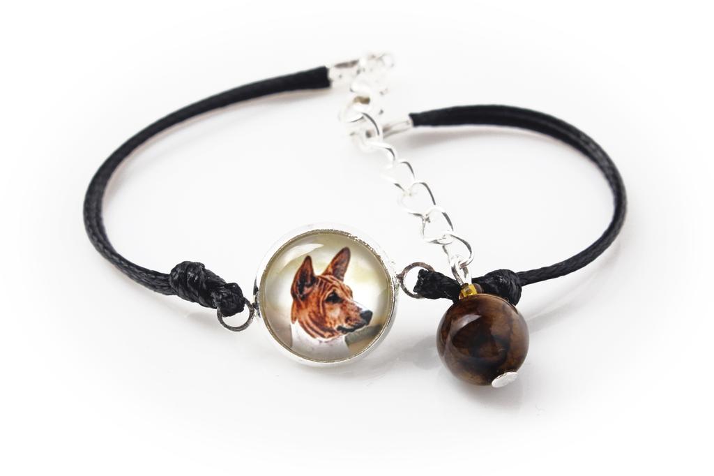 Basenji, African bush dog, Congo dog - bracelet with your photo handmade, unique jewelry from the Art-Dog brand