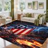 Atletico Madrid Design Kristall-Samt-Teppich Weich Dekorative Matte für Schlafzimmer Eingang