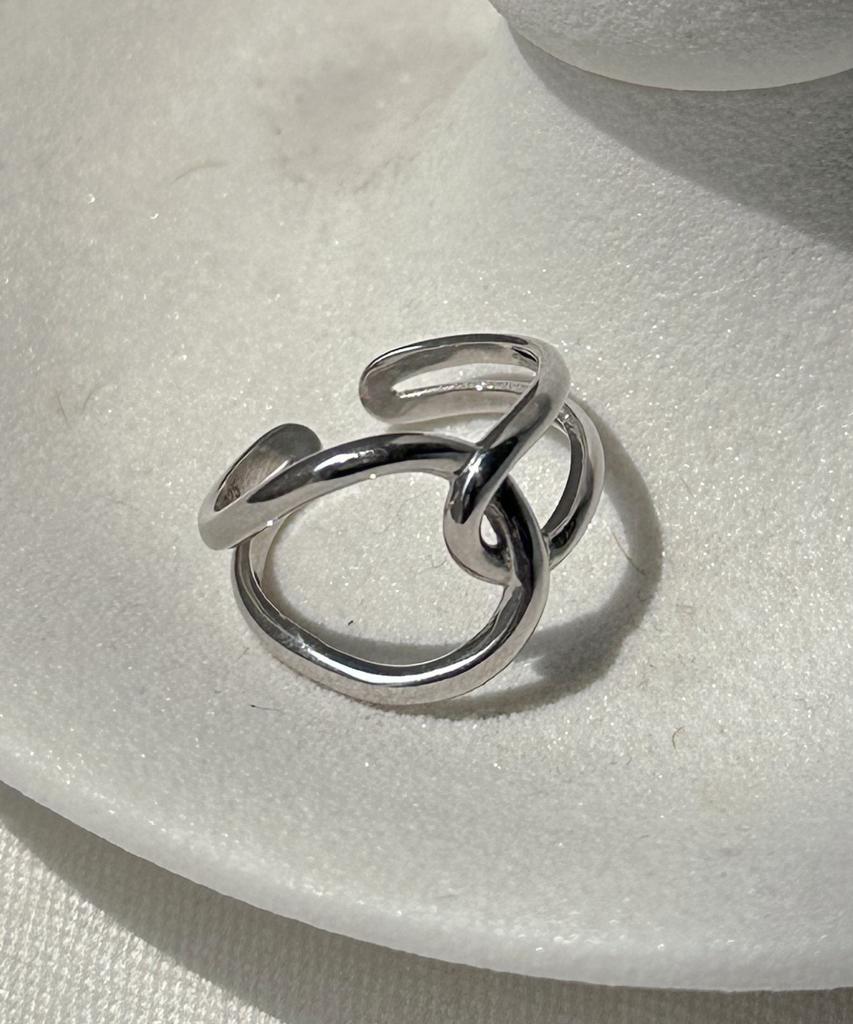 Baradu [Baradu 925] Twist Line Open Ring