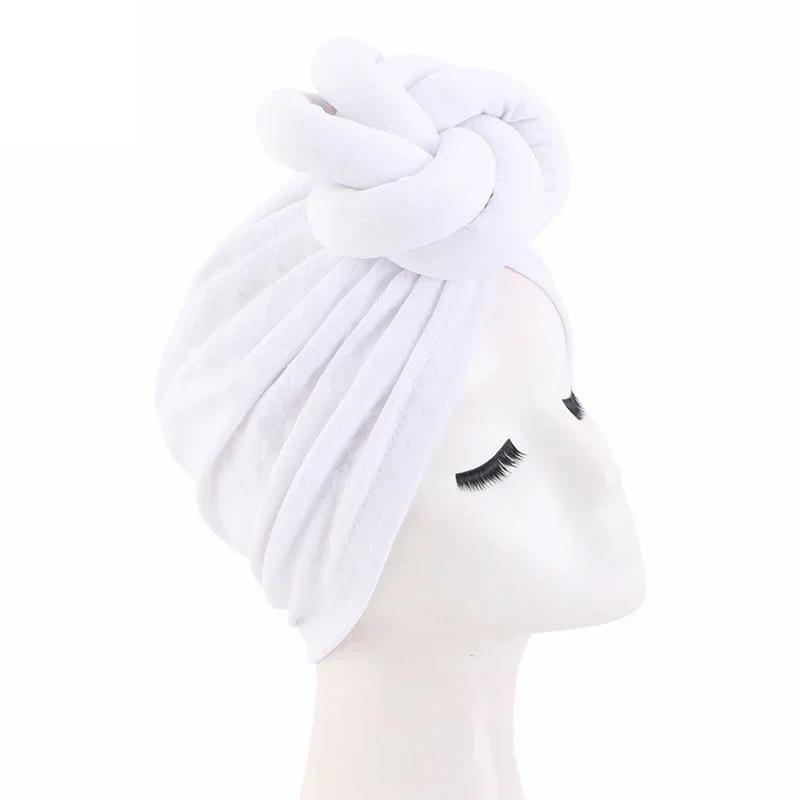 Bowknot Turban Indian Women Muslim Hijab Stretch Chemo Cap Cancer Hat Hair Loss Cover Head Scarf Wrap Beanies Bonnet Headwear