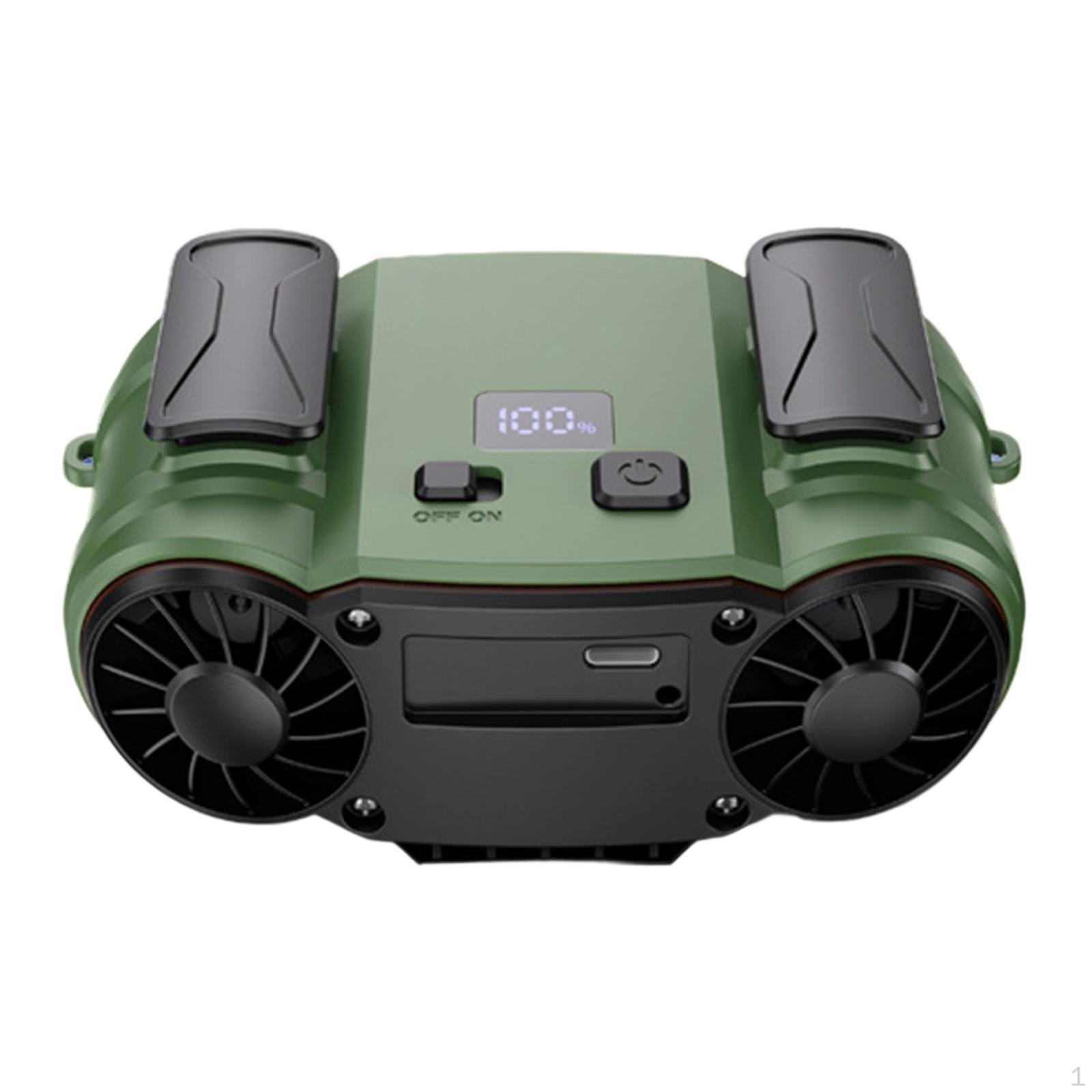 

Портативный поясной вентилятор с быстрым охлаждением, ожерелье для путешествий, работы на открытом воздухе, в помещении зелёный