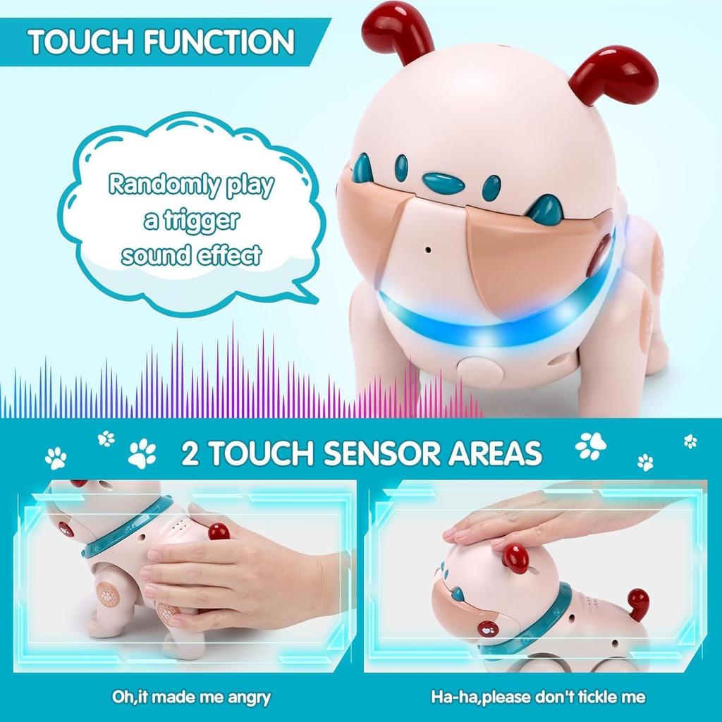 VersaMarts Dodo AI Robot Dog Toy for Kids 3+ | Voice Control, LED/Sound FX, Smart Companion | STEM Learning Birthday Gift
